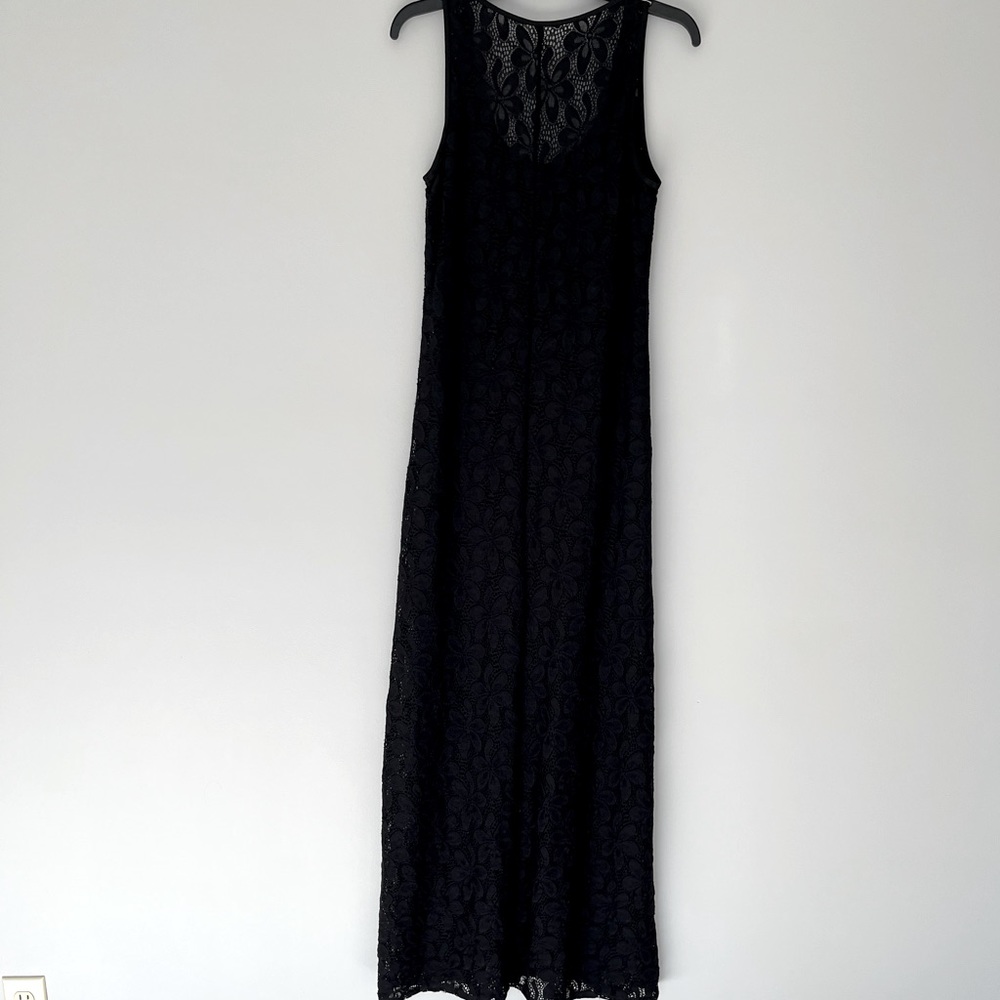 Black Lace Maxi Dress NWOT